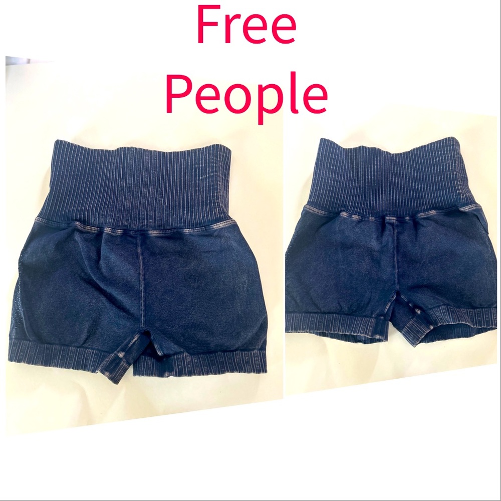 FREE PEOPLE GOOD KARMA SHORTS Deepest Navy $48 NEW
